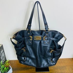 Michael Kors Gansevoort Black leather belted Purse